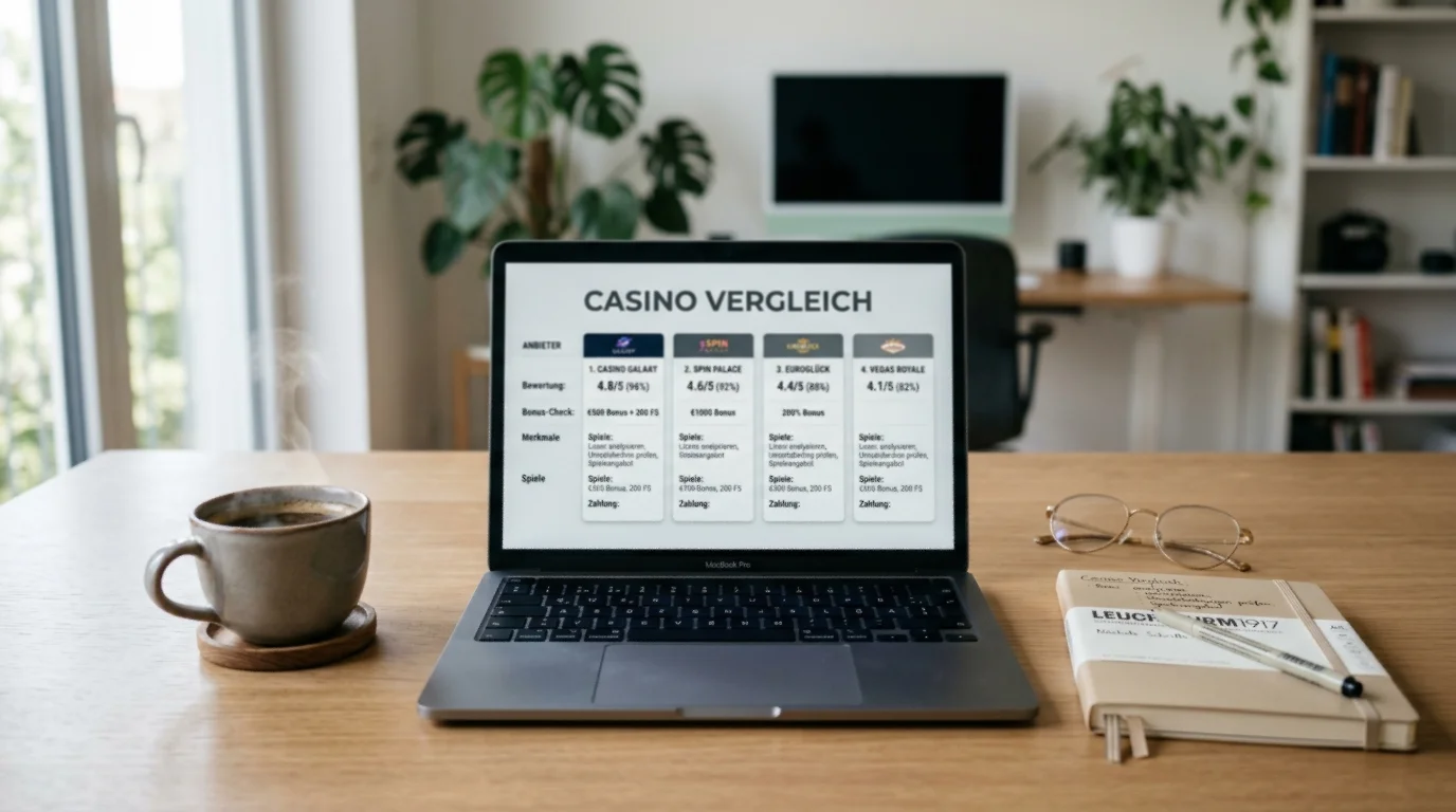 Symbolische Darstellung eines neutralen Vergleichs von Online-Casinos ohne OASIS-Anbindung in Deutschland